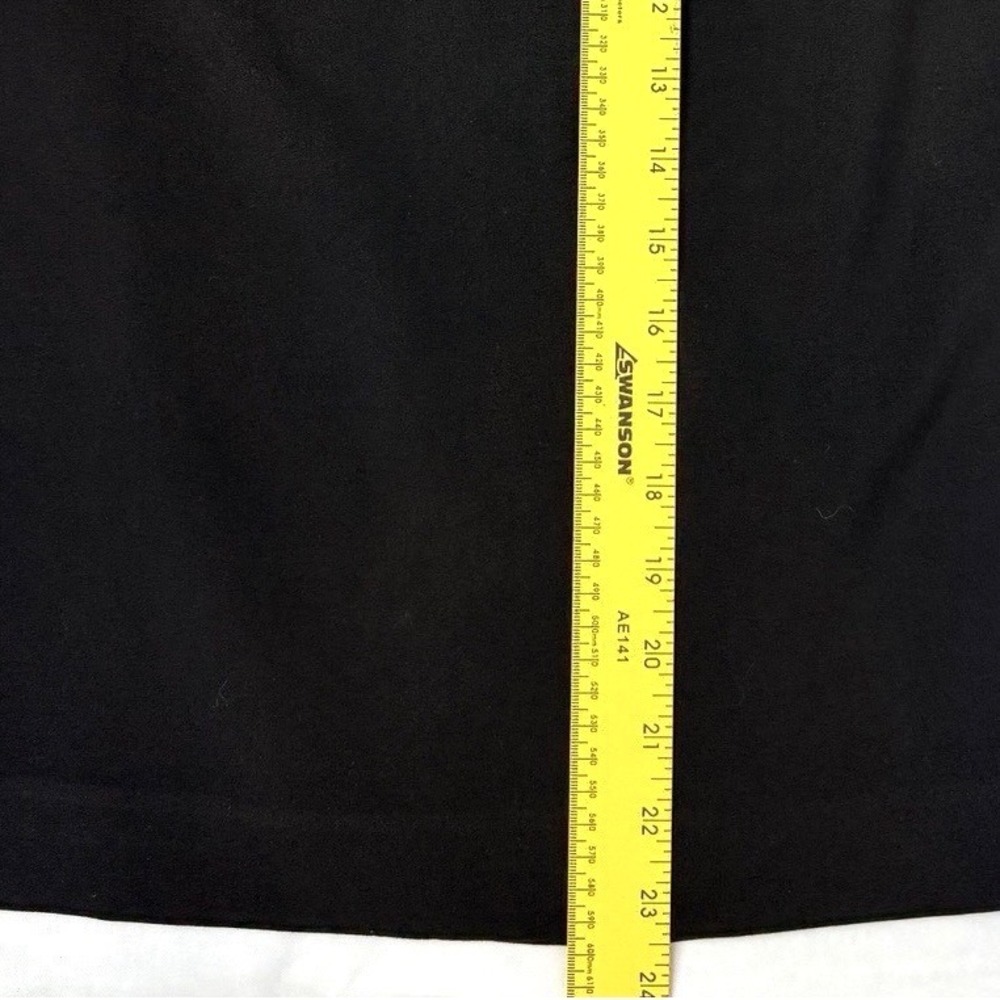 Calvin Klein Black Pencil Skirt Size 4 Stretch Lined Office Siren Workwear - Picture 7 of 10